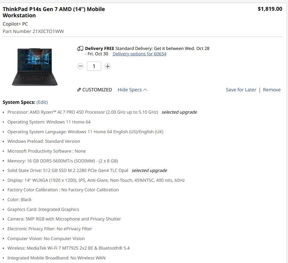 ThinkPad P14s Gen 7 AMD - 2026-hanoilab